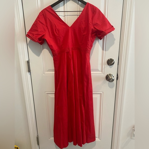 Tuckernuck Kate Midi/Maxi Dress Red Women’s Size Small NWT - Picture 3 of 9